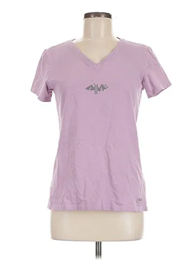 Pre-owned Life Is Good Short Sleeve T-shirt In Purple