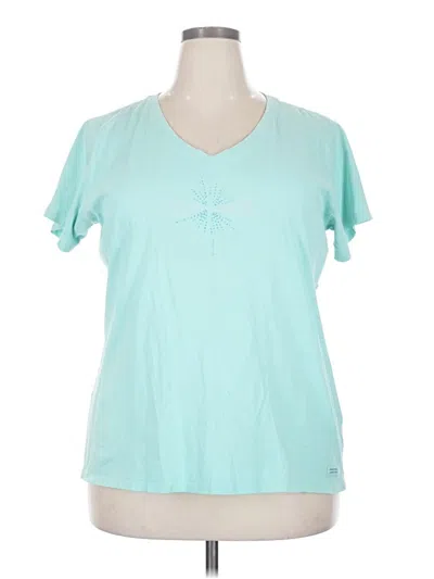 Pre-owned Life Is Good Short Sleeve T-shirt In Teal