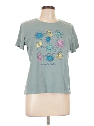 Pre-owned Life Is Good Short Sleeve T-shirt In Teal