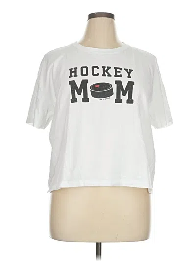 Pre-owned Life Is Good Short Sleeve T-shirt In White