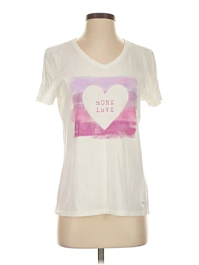 Pre-owned Life Is Good Short Sleeve T-shirt In White