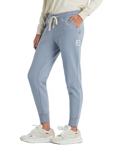 Life Is Good Simply Solid True Fleece Jogger In Blue