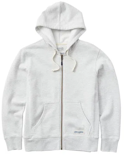 Life Is Good Simply True Zip Hoodie In Grey