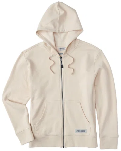 Life Is Good Simply True Zip Hoodie In White