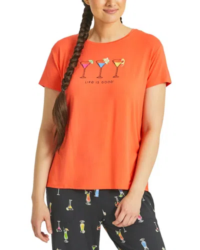 Life Is Good ® Sleep T-shirt In Orange