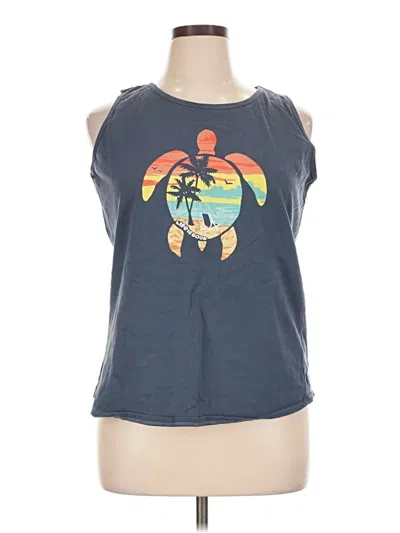 Pre-owned Life Is Good Sleeveless T-shirt In Blue