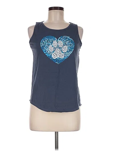 Pre-owned Life Is Good Sleeveless T-shirt In Blue