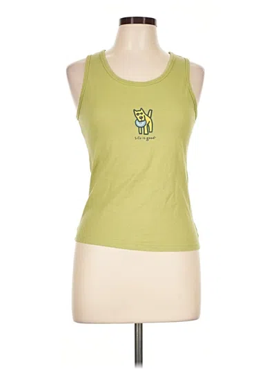 Pre-owned Life Is Good Sleeveless T-shirt In Green