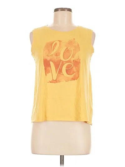 Pre-owned Life Is Good Sleeveless T-shirt In Yellow