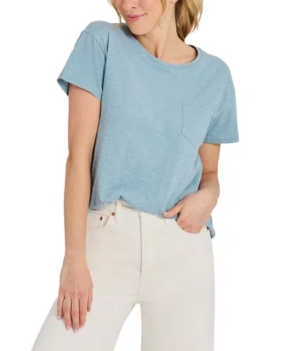 Life Is Good Slub T-shirt In Blue