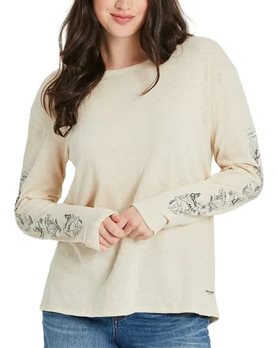 Life Is Good Slub T-shirt In Neutral