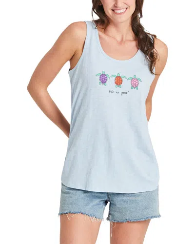 Life Is Good Slub Tank In Black