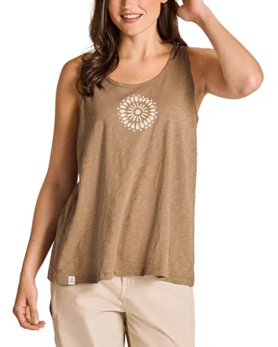 Life Is Good Slub Tank In Brown