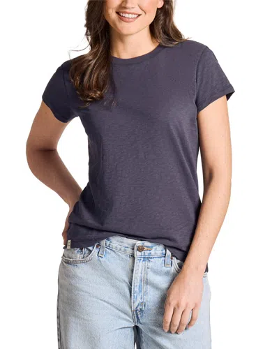 Life Is Good Slub T-shirt In Gray