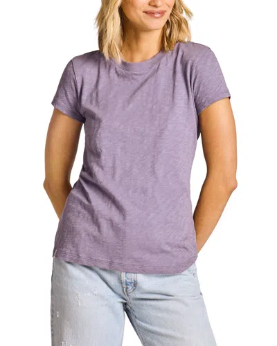 Life Is Good Slub T-shirt In Purple