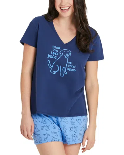 Life Is Good ® Snuggle Up Relaxed Sleep V-neck T-shirt