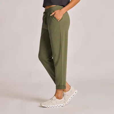 Life Is Good Solid Crusher Flex Pant In Dark Moss Green