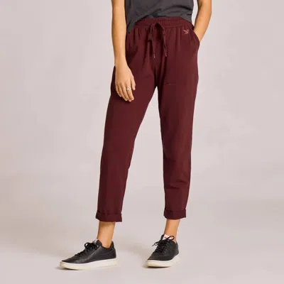 Life Is Good Solid Crusher Flex Pant In Deep Burgundy In Red