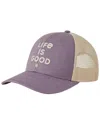 Life Is Good ® Stacked Trucker Hat In Purple