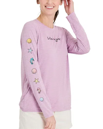 Life Is Good ® Sun Crusher T-shirt In Purple