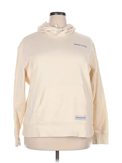 Pre-owned Life Is Good Sweatshirt In Ivory