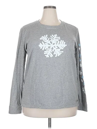 Pre-owned Life Is Good Sweatshirt In Silver