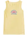 Life Is Good T-shirt In Yellow