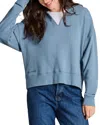 Life Is Good Terry Boxy Pullover In Blue