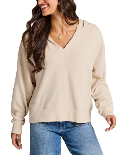 Life Is Good Terry Boxy Pullover In Neutral