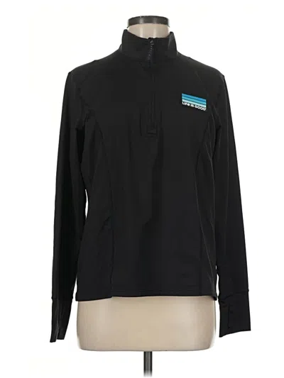 Pre-owned Life Is Good Track Jacket In Black