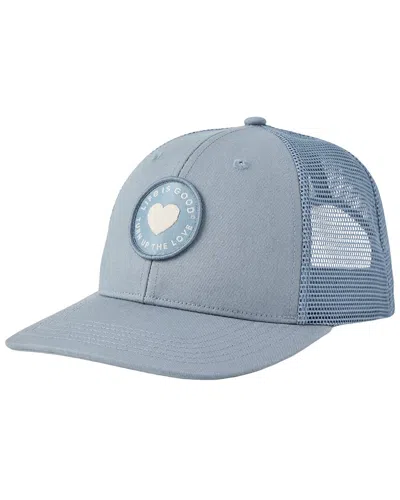 Life Is Good Trucker Hat In Blue