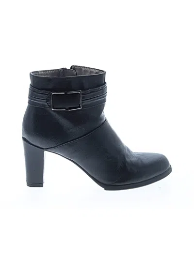 Pre-owned Life Stride Ankle Boots In Black