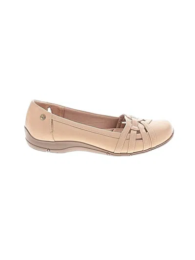 Pre-owned Life Stride Flats In Brown