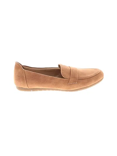 Pre-owned Life Stride Flats In Brown