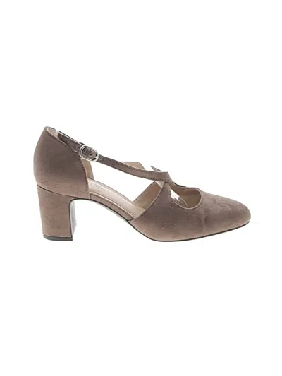 Pre-owned Life Stride Heels In Brown