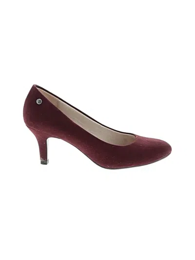 Pre-owned Life Stride Heels In Burgundy