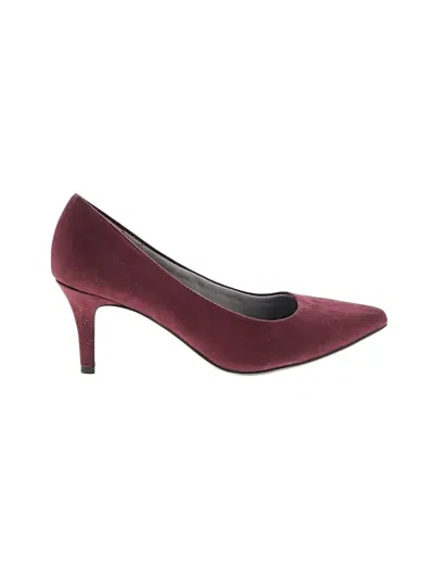Pre-owned Life Stride Heels In Burgundy