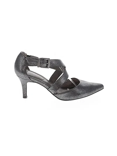Pre-owned Life Stride Heels In Gray