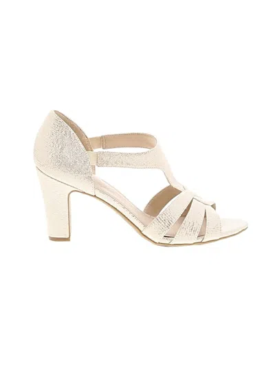 Pre-owned Life Stride Sandals In Gold