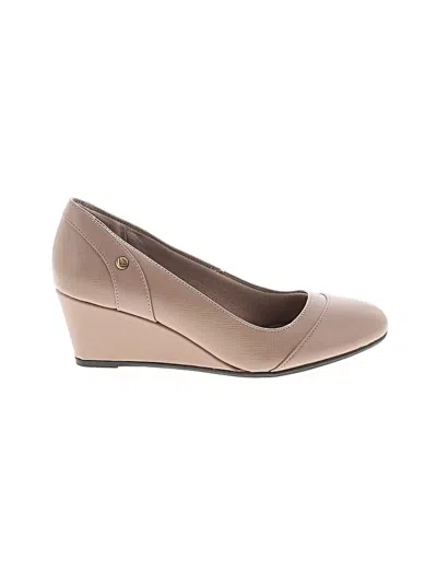 Pre-owned Life Stride Wedges In Brown