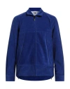 Life Sux Man Jacket Blue Size M Cotton, Elastane In Blue