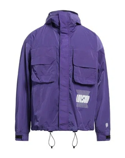 Life Sux Man Jacket Purple Size L Polyamide