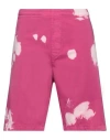 Life Sux Man Shorts & Bermuda Shorts Magenta Size M Cotton In Magenta