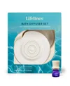 Lifelines Bath Diffuser Plus Essential Oil Blend, Set In Multi Colored