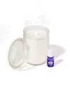 Lifelines Flameless Candle Diffuser In Cream Frosted Glass