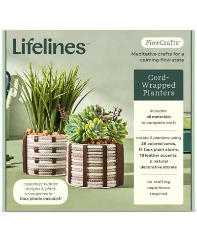 Lifelines Flowcrafts Cord-wrapped Planters Crafting Kit In Multi