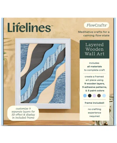 Lifelines Flowcrafts Layered Wooden Wall Art Crafting Kit In Multi