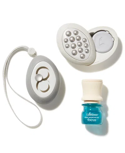 Lifelines Grounding Stones - Meditative Fidget Collection Plus Essential Oil Blend In Gray