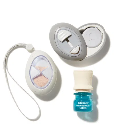 Lifelines Grounding Stones - Motion Fidget Collection Plus Essential Oil Blend In Gray