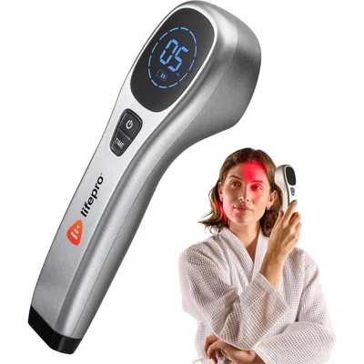 Lifepro Biolux Red Light Therapy Device Near Infrared Light Wand In Silver